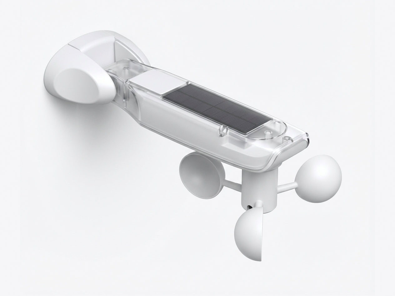 Vind- og solsensor (solcelledrevet)